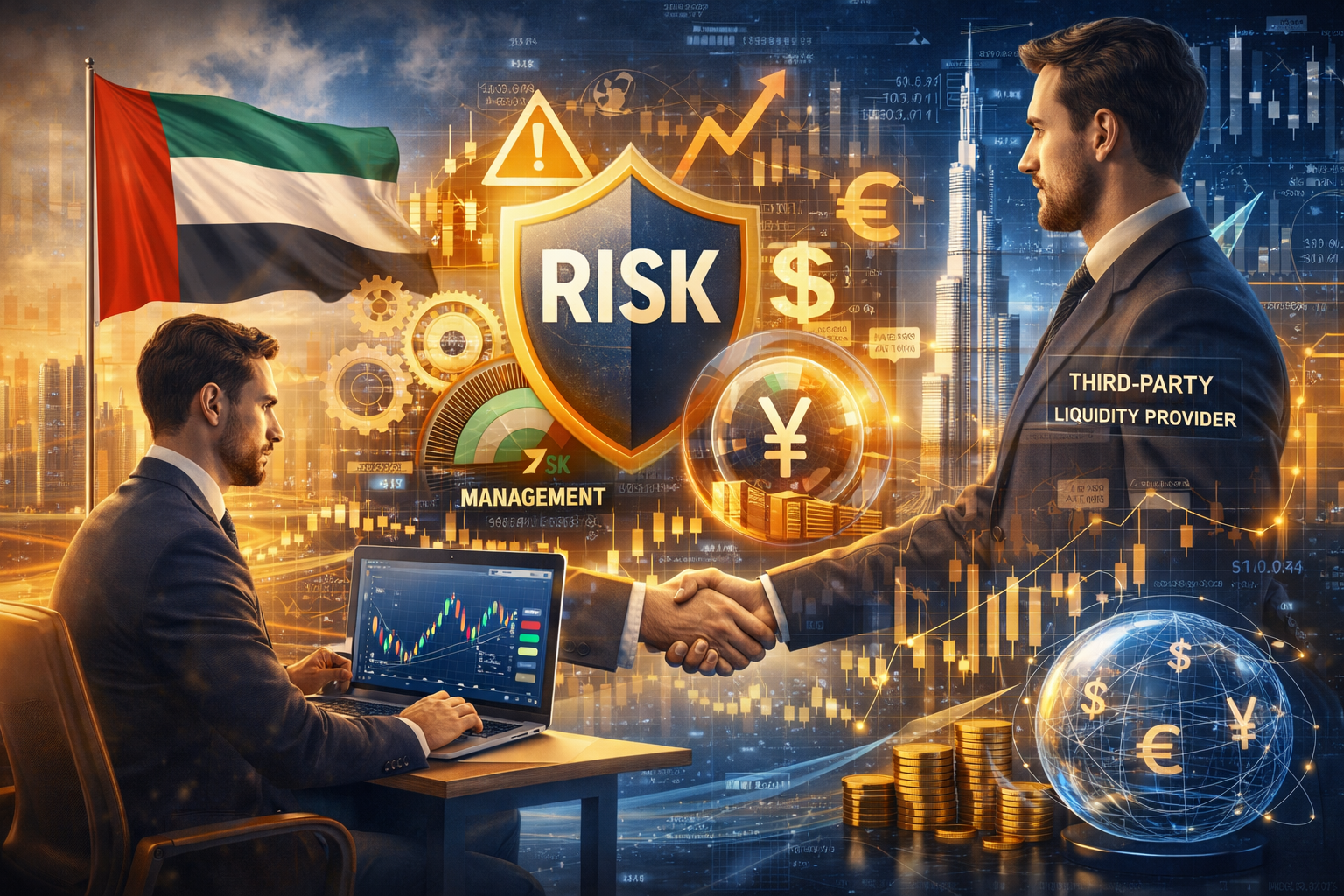 forex broker risk management UAE.
